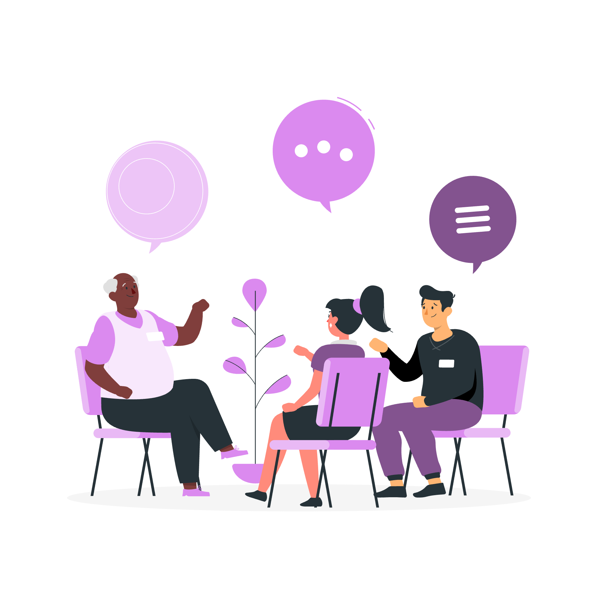 Global language experts illustration